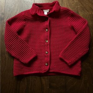 Red textured jacket size medium